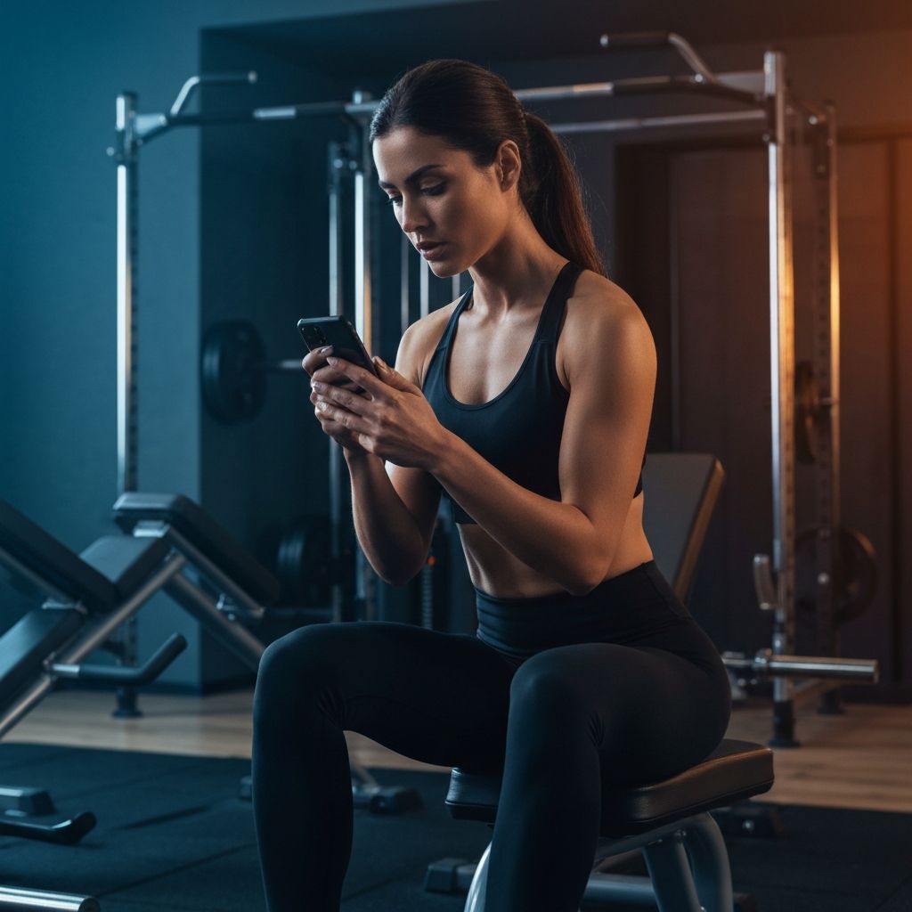 Fitness training with Iron Mirror